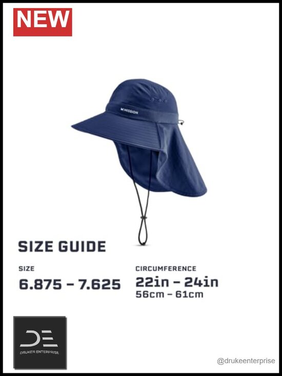 Cooling Sun Hat UPF 50 Wide Brim for Hiking Fishing Gardening Unisex